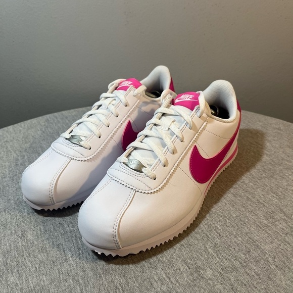 Nike Shoes - Nike Cortez GS White Laser Fuchsia Size 7Y/Women 8.5 DM0950-104​​